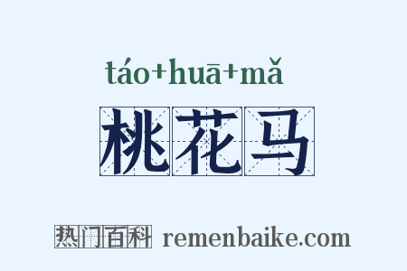桃花马是什么意思的图片